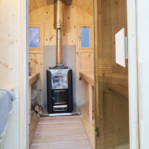 2-4 persons 2.0 m Nordic Thermowood Barrel Sauna - Image 11