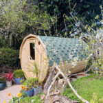 4-6 Person 3m Nordic Thermowood Barrel Sauna with Dressing Room