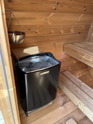 2-3 Person 1.6 m Nordic Thermowood Barrel Sauna - Image 9